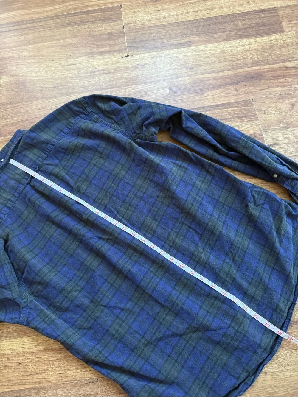 J. Crew Blue & Dark Green Plaid Button-Down Shirt